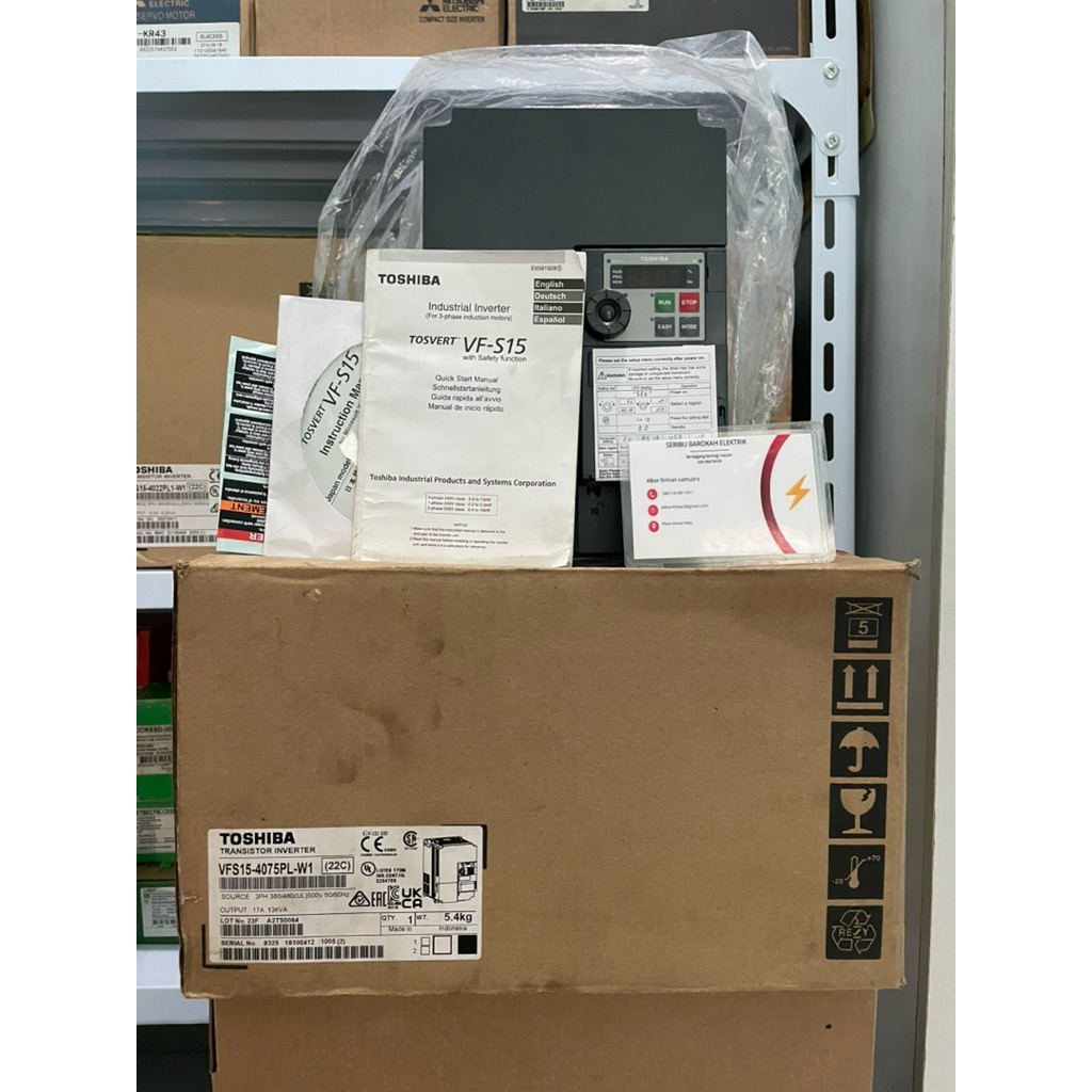 Inverter Toshiba VFS15-4075PL-W1 7.5KW 3Phase Original