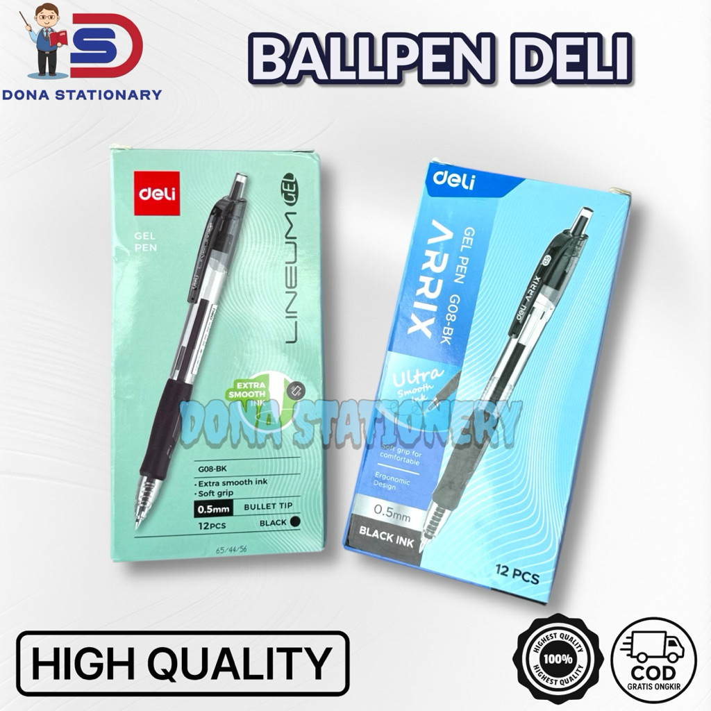 DELI Ballpen Gel Arrix 0.5 mm / Pulpen Gel deli