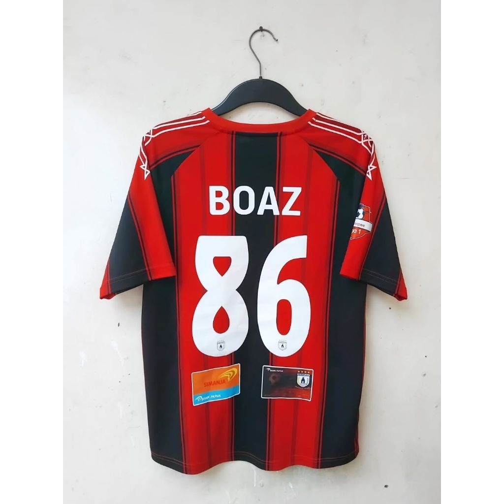 Jersey Baju Bola Persipura Jayapura Home Liga 1 2020 Original Player Issue Specs Boaz Solossa