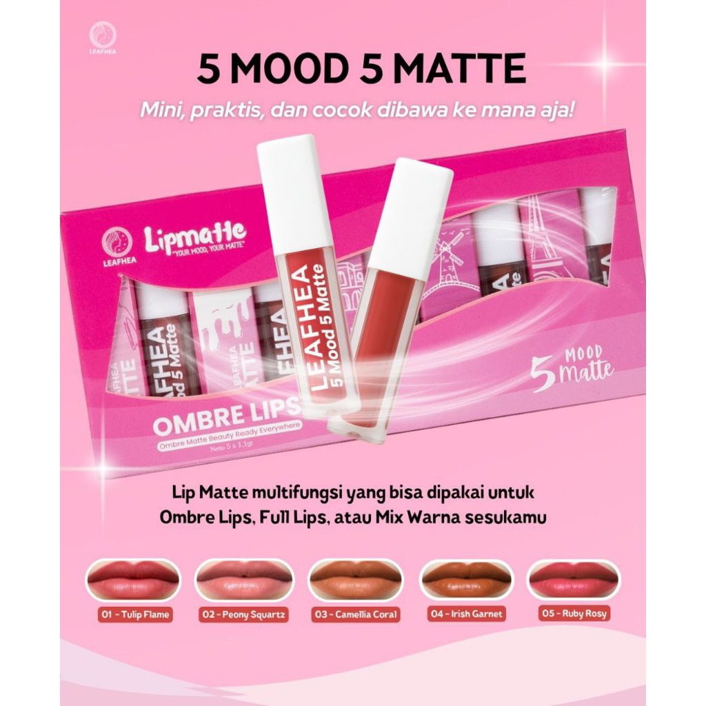 Lipmatte 5in1 Leafhea 1 Paket