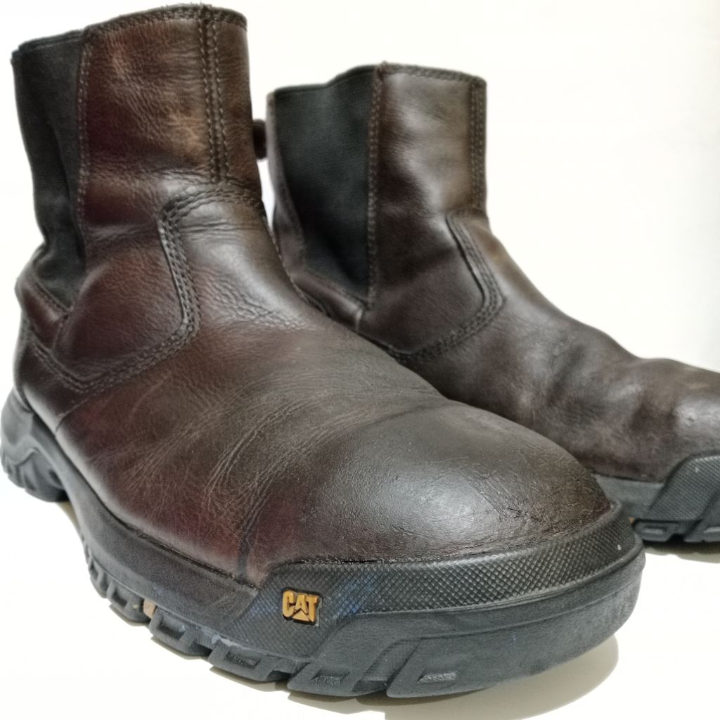 Size 45/46 CAT Caterpillar Chelsea Safety Boots Sepatu Safety