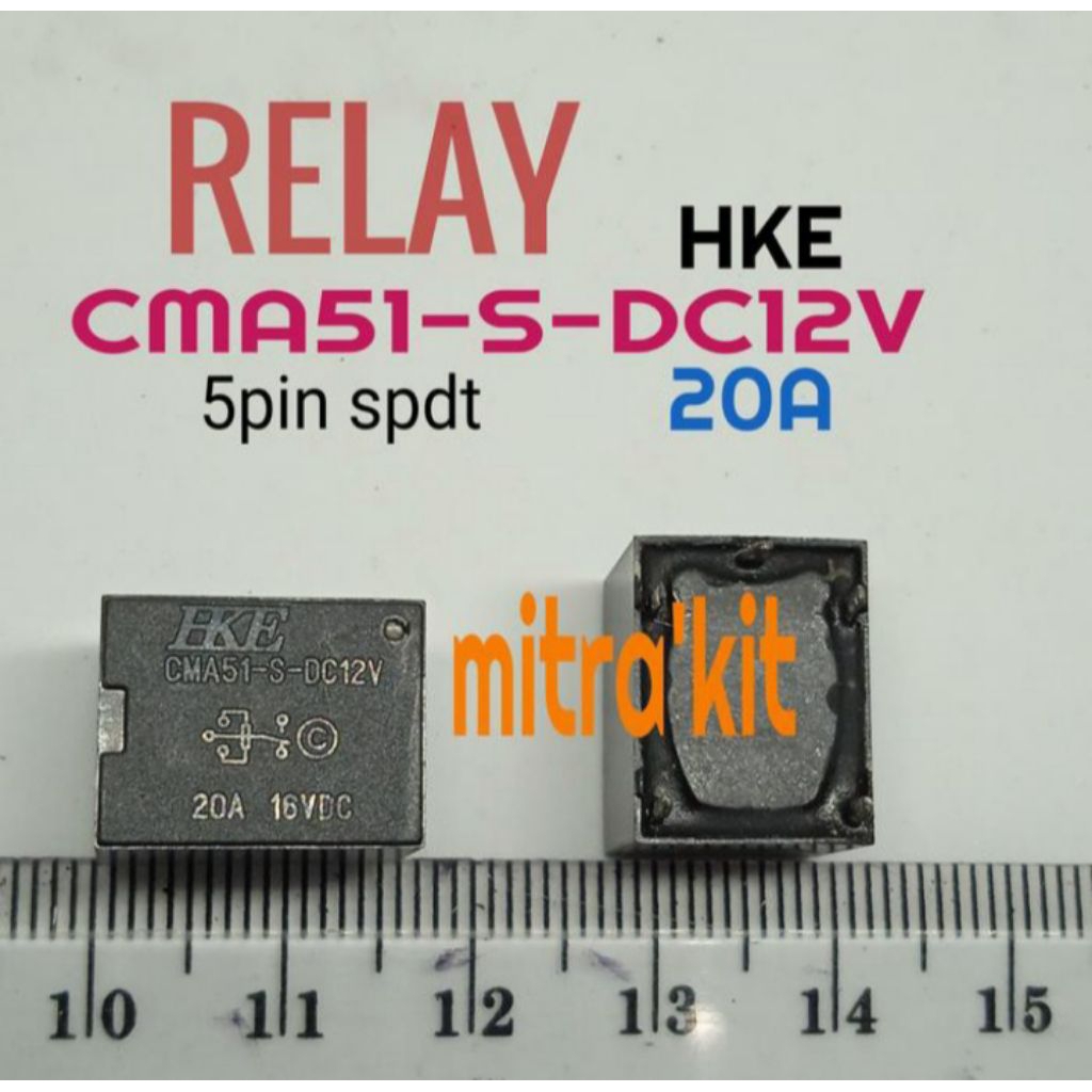 Relay 12VDC 5pin spdt 20A 12V