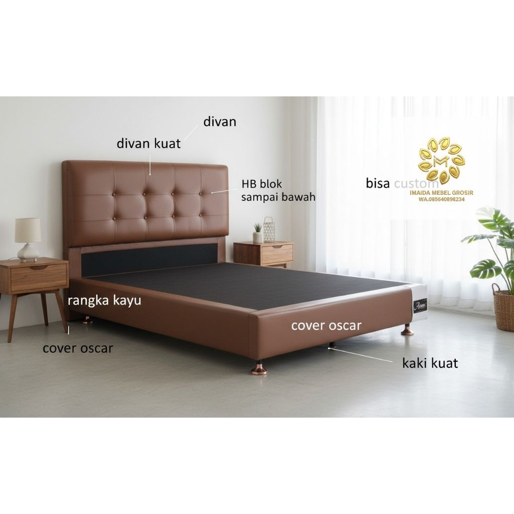 divan set 160x200|| divan murah | divan oscar| divan springbed