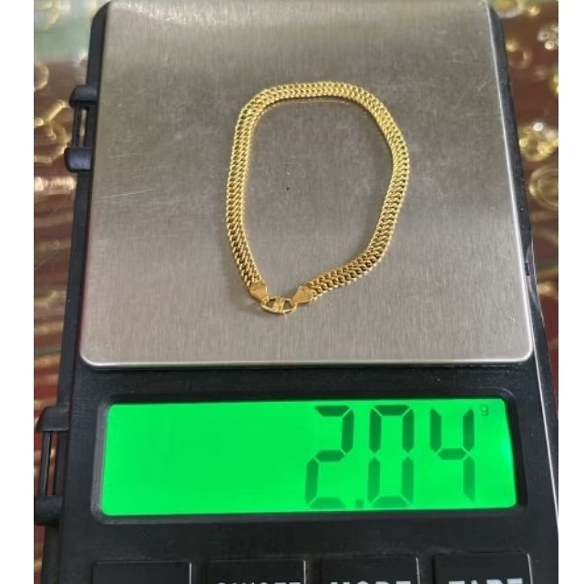 gelang emas 22k (kadar 700) murah cantik