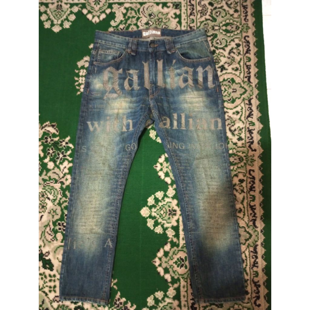 Jeans Denim Skinny Y2K Galliano Gazzettee
