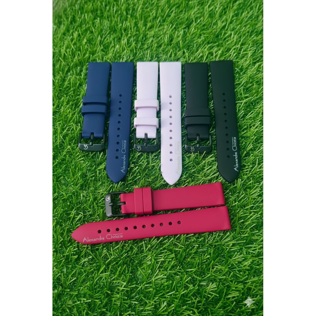 strap for  tali jam Alexandre Christie logo rubber strap Alexandre Christie tali jam Alexandre Chris