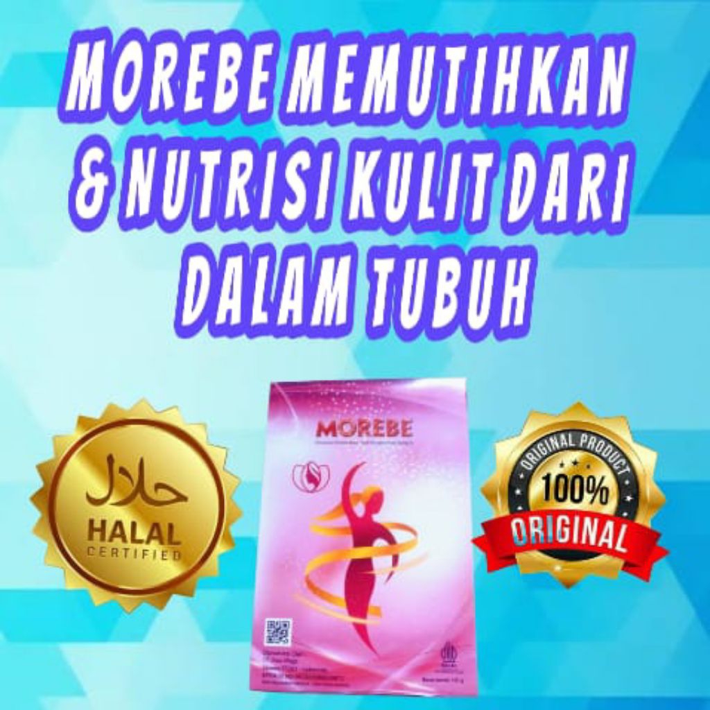 Morebe susu memutihkan & nutrisi kulit dari dalam tubuh" Skincer glowing bpom" skincer original 100%