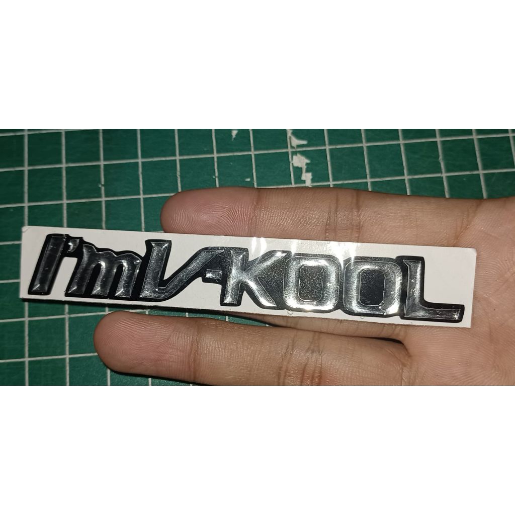 Emblem i'm vkool timbul resin timbul