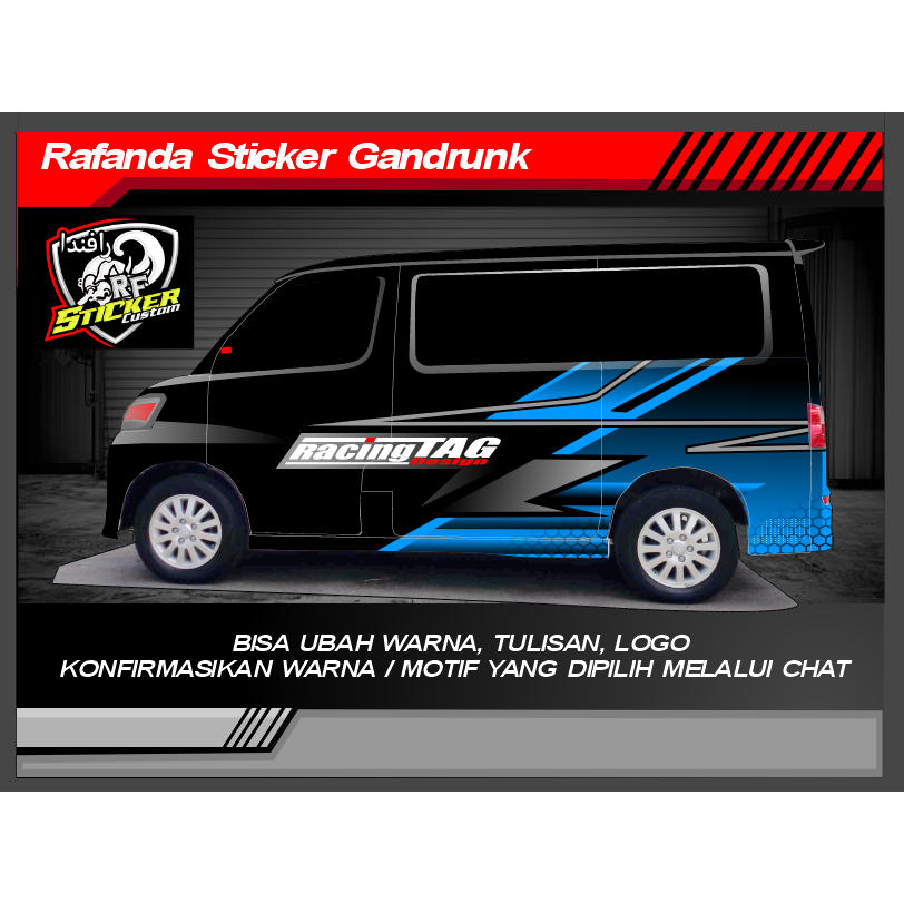 Stiker Decal Luxio Grandmax APV AVANZA SEDAN Full Body Sticker