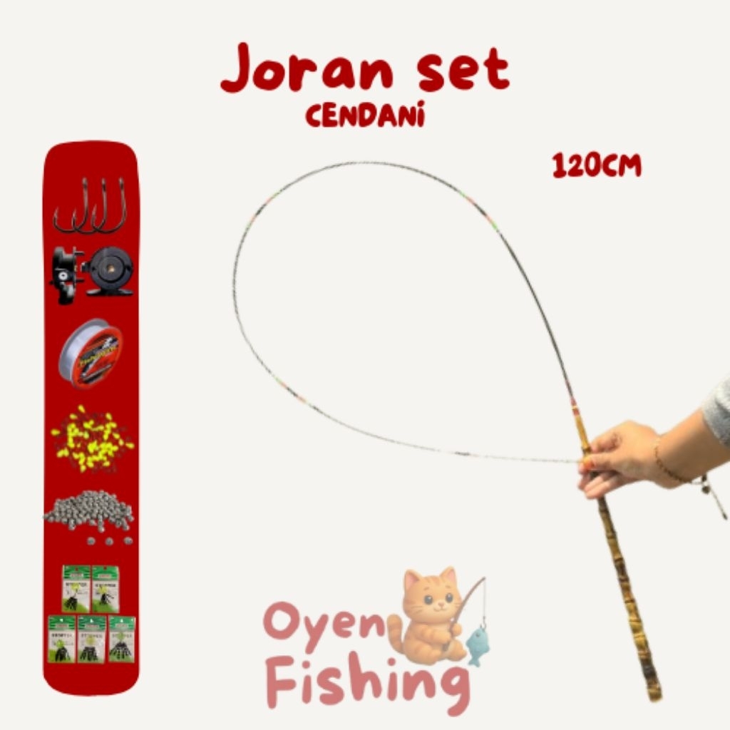 Joran pancing (bambu cendani) wader 120cm super lentur