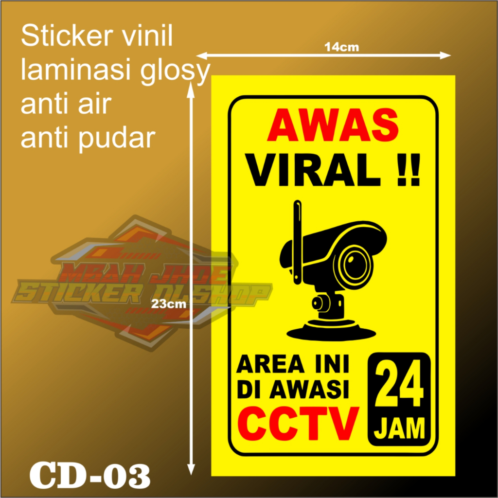 Stiker pengawasan CCTV ,stiker CCTV ,stiker peringatan CCTV ,stiker pantauan CCTV ,stiker CCTV