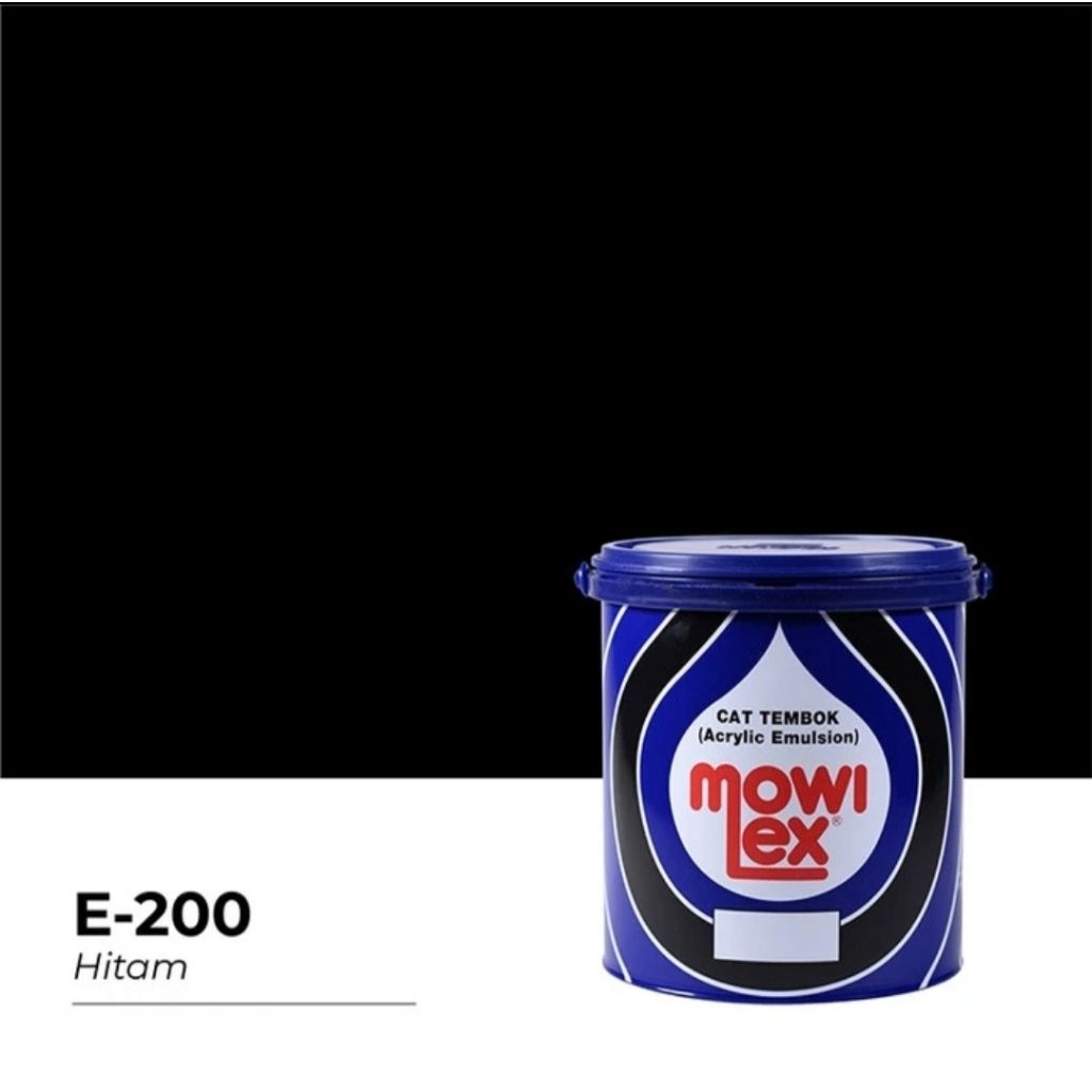 Cat Mowilex Hitam E200 Galon 2.5 Liter