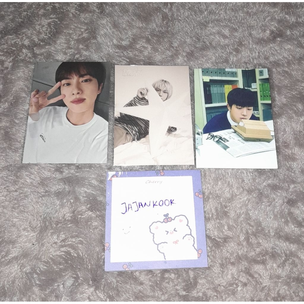 [READY STOCK] PHOTOCARD MINI PHOTOCARD MPC OFFICIAL POP UP HAPPY JIN BTS JIN KIM SEOKJIN
