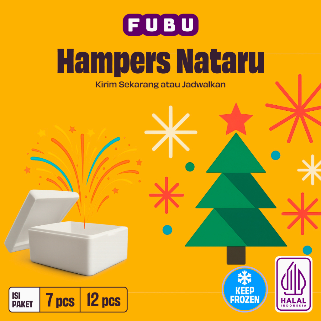 FUBU The Elves Set dan Rudolph's Set - Kirim Instan Paket Makan Bekal Hampers Natal & Tahun Baru (Na