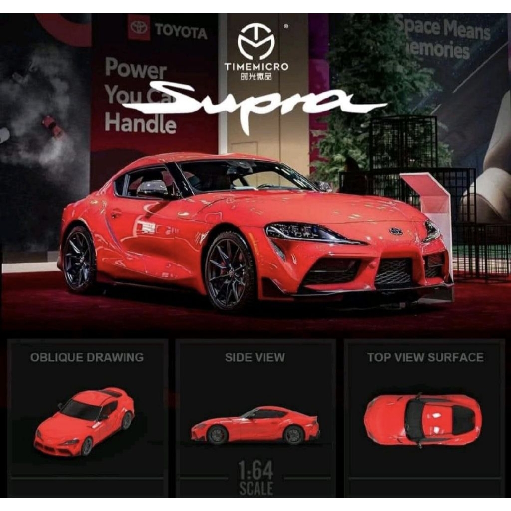 Time micro Toyota GR Supra Red Segel