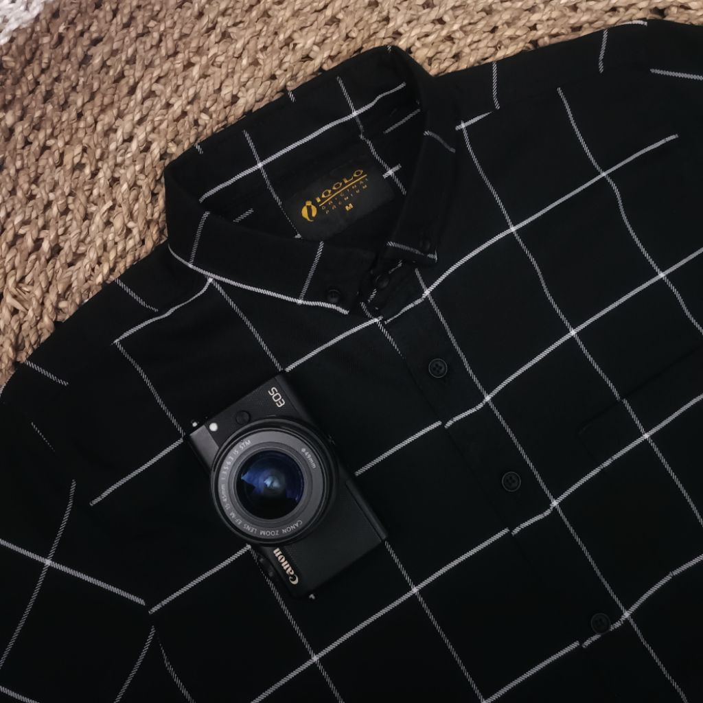 Kemeja Flanel F2D Lengan panjang semi wool premium