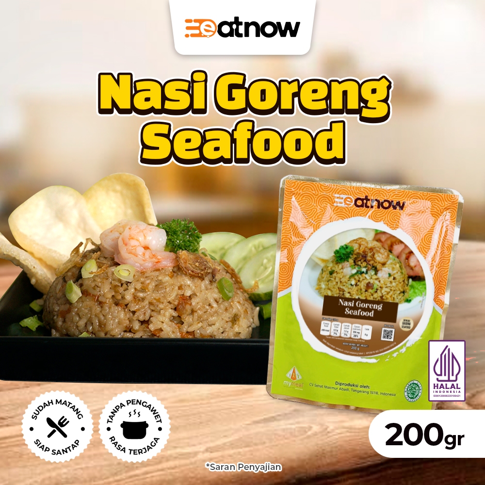 EatNow Nasi Goreng Seafood - Makanan Siap Saji - Makanan Instan