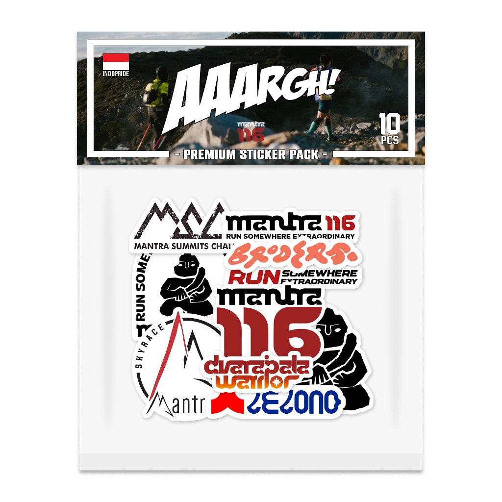Stiker Mantra 116 Trail Running Sticker Pack vol. 3 (Mantra)