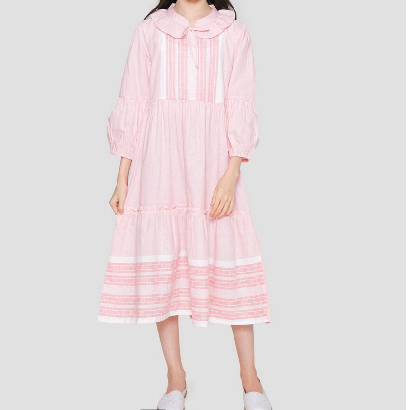 Sweet Mss Modest Print Ulos Maxi Gamis Dress Anak Perempuan