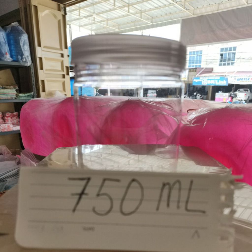 Toples Plastik 750ml/ Toples Tabung/Toples Tabung Plastik PET Kue kering