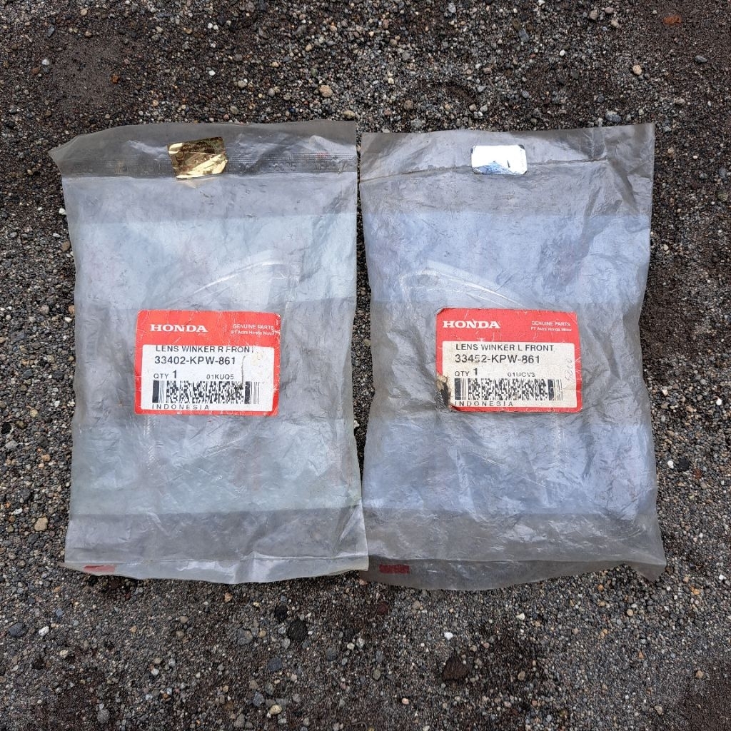 Mika riting mika sein depan kanan kiri honda kirana 125 LENS WINKER R/L FRONT 33402-KPW-861/33452-KP