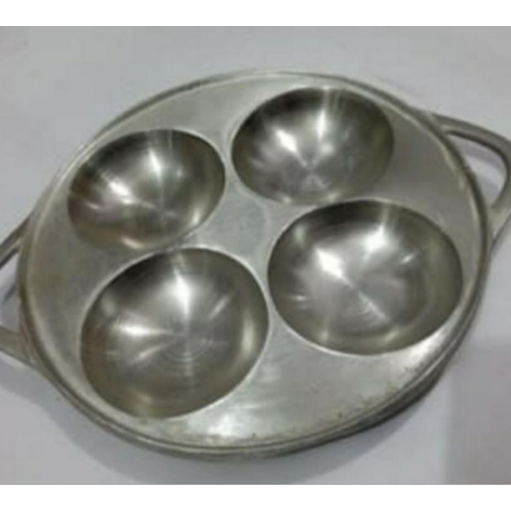 cetakan serabi lubang 4 / kue kamir / kue dorayaki