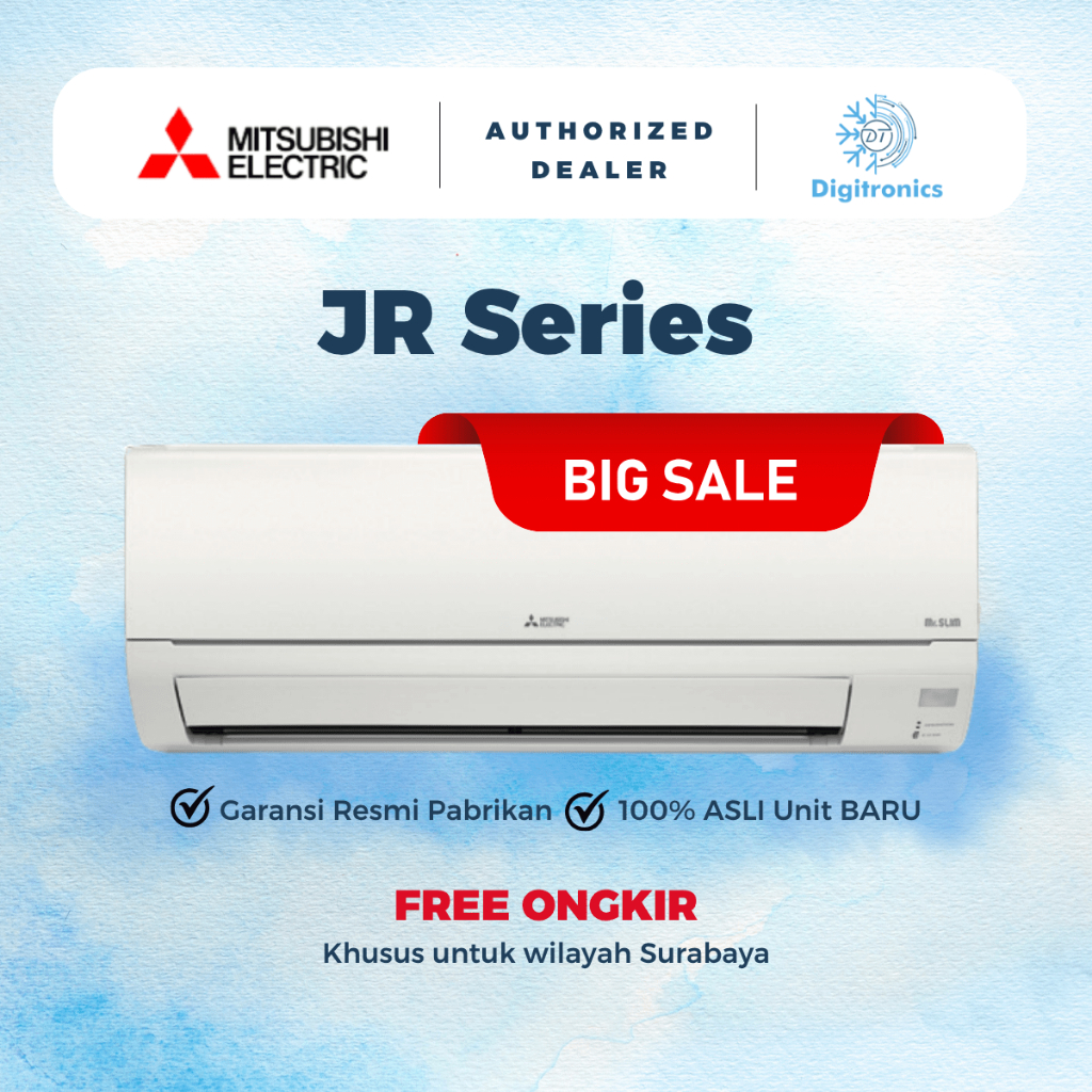 Digitronics AC Mitsubishi Standard 1 PK | MSY-JR10VF Electric Made in Thailand