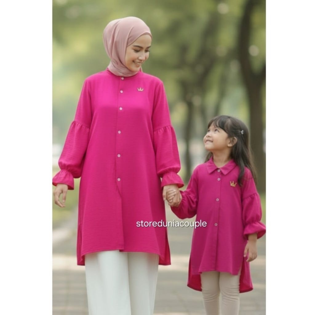 Andita Tunik Couple Ibu Anak Perempuan / Baju Couple Ibu Dan Anak Perempuan / Blouse Couple Ibu Anak