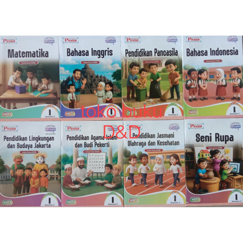 LKS Pindai SD MI kelas 1 semester 2 CV Arya duta