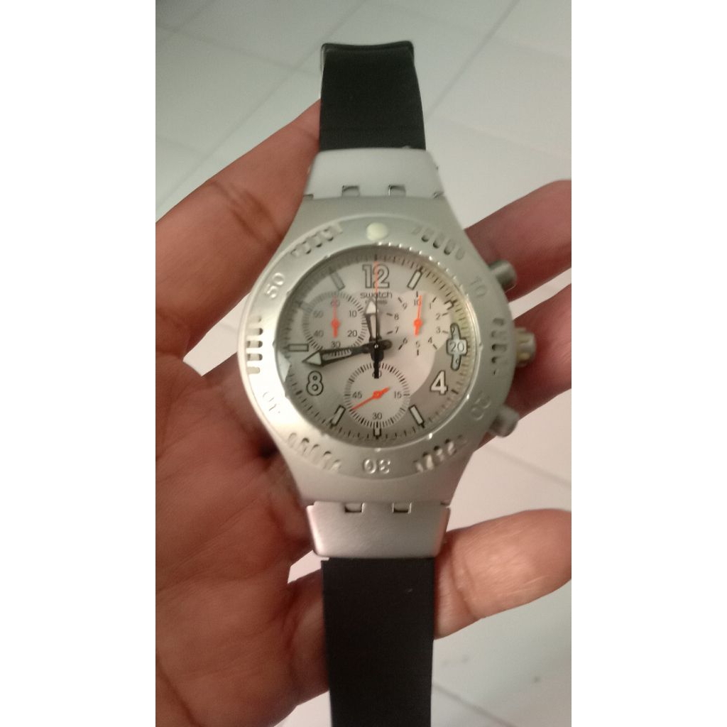 swatch irony diver chronograph