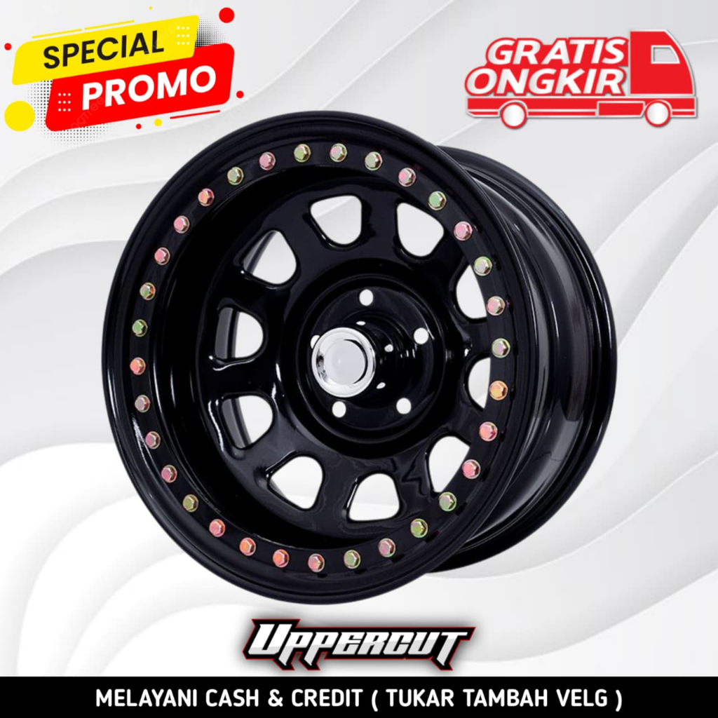 Velg mobil rubicon r17 baut 5x127 lebar 9 velg mobil daytona r17