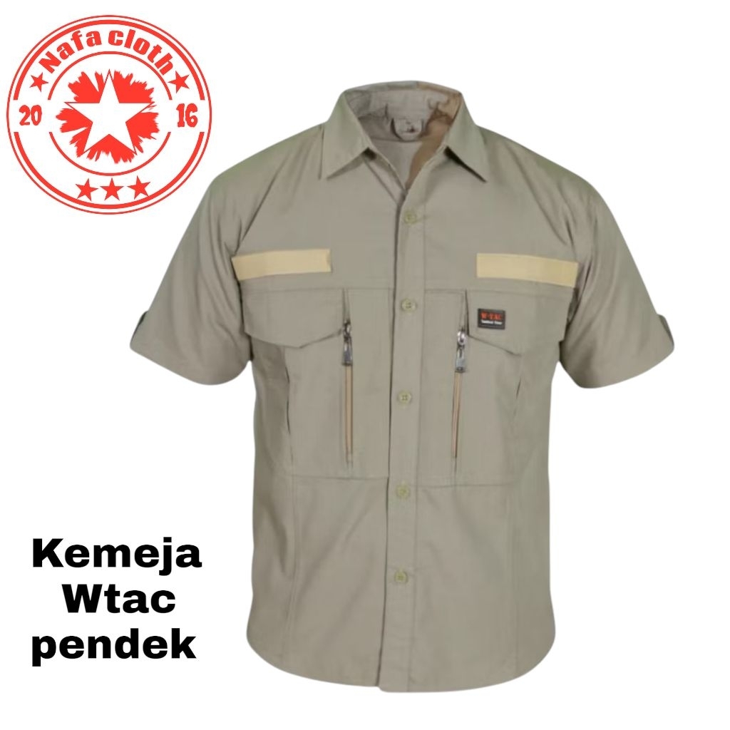 kemeja WTAC lengan pendek murah/kemeja Lapangan/kemeja PDL/outdoor termurah