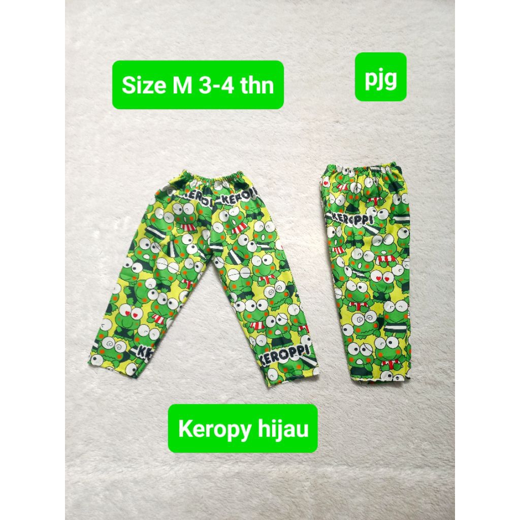 Celana kolor anak panjang.  Size M 3-4thn. motif karakter. celana harian. Grosir celana kolor. bisa 