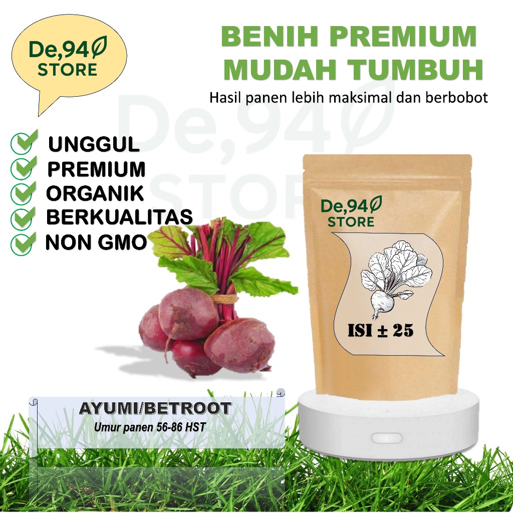 Benih 25 Buah Bit AYUMI F1 hasil umbi lebih seragam (beetroot)