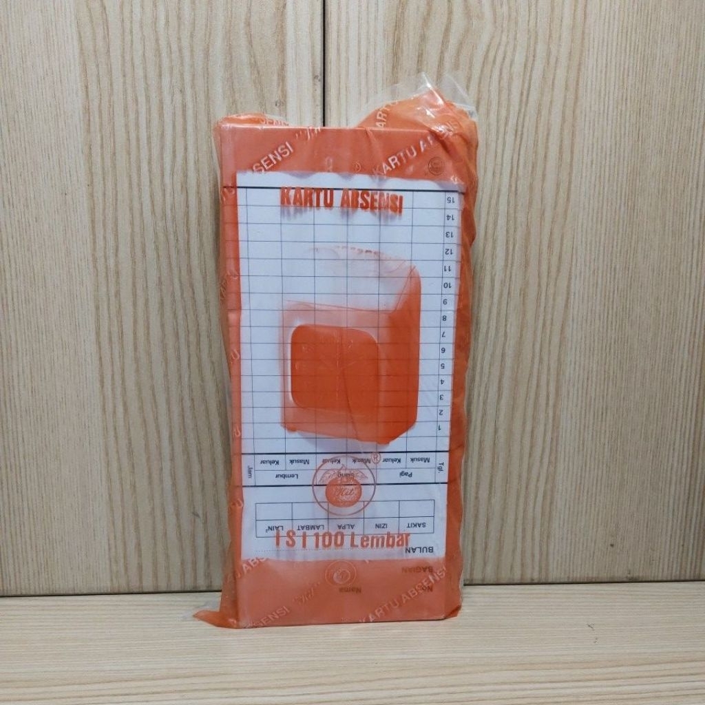Kartu Absen APEL JERUK / Kartu Kertas Absensi / Kartu Absen Amano