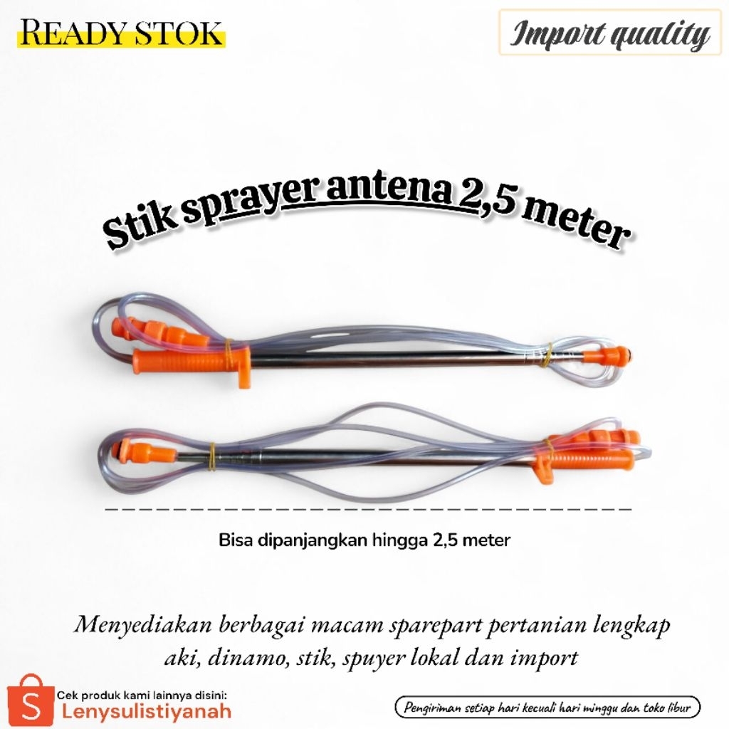STIK SPRAYER PANJANG 2,5 METER / STIK SPRAYER ANTENA 250CM