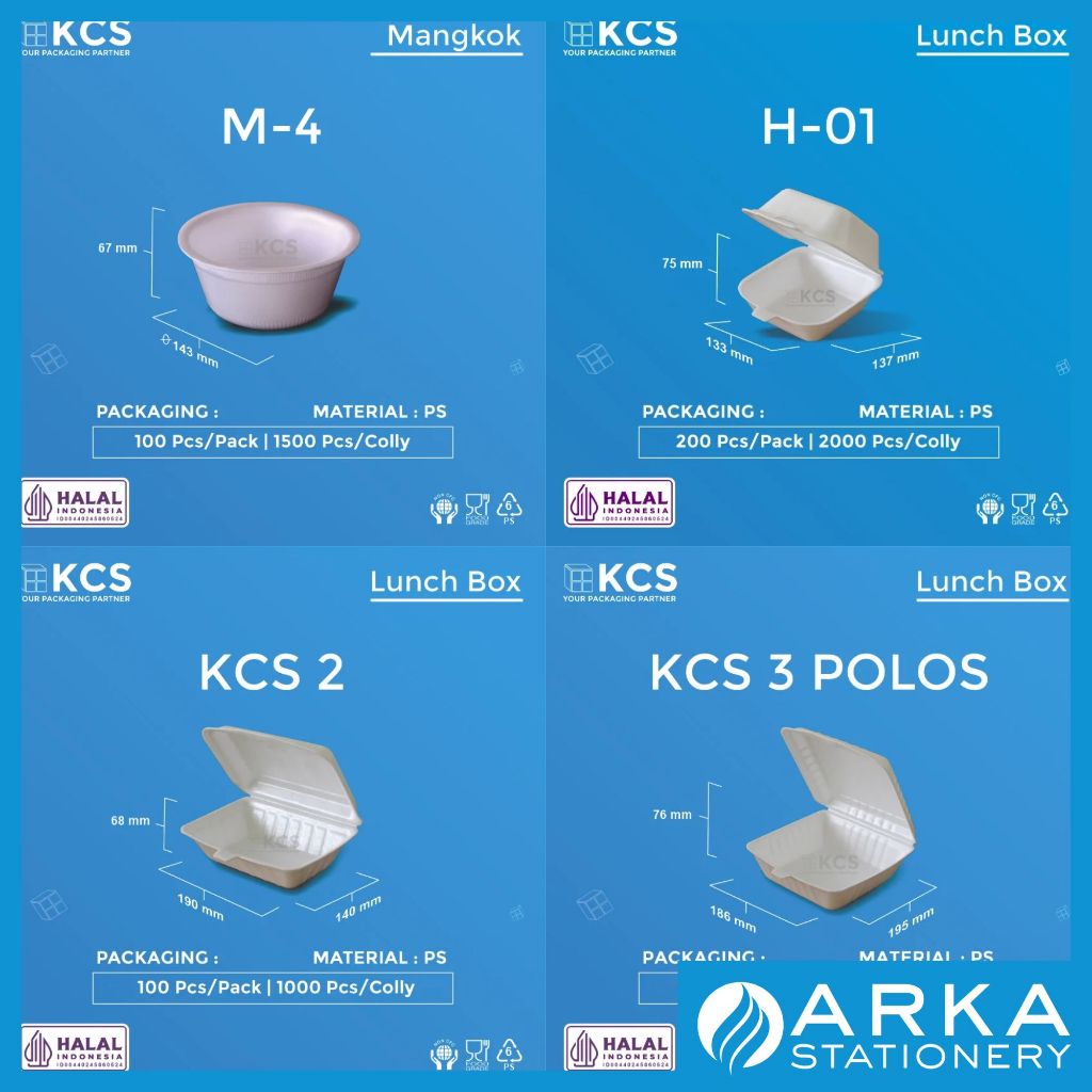 KCS STYROFOAM STEROFOAM GABUS BUBUR NASI BURGER MANGKOK