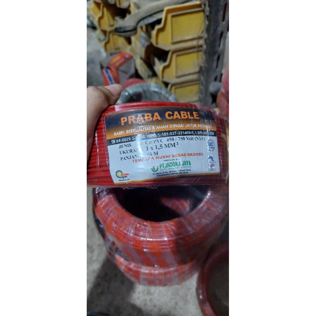kabel NYA praba 1.5 50meter