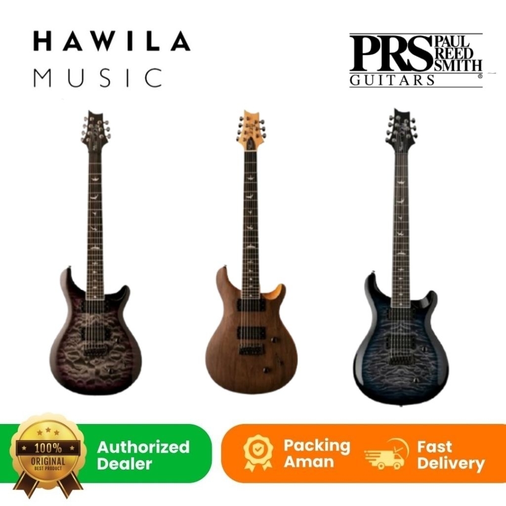 Gitar PRS SE Mark Holcomb SVN Holcomb 7 String Gitar Elektrik PRS SE Mark Holocomb SVN