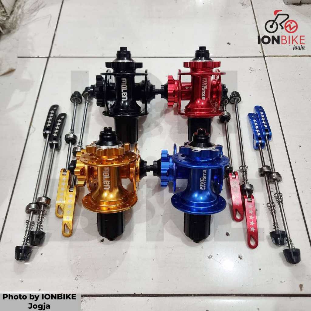 Hub Freehub Molen 3 in 1 32 Hole 6 Pawl Discbrake Bisa QR TA15 TA12 Sepeda MTB Lipat Gravel Balap Ur