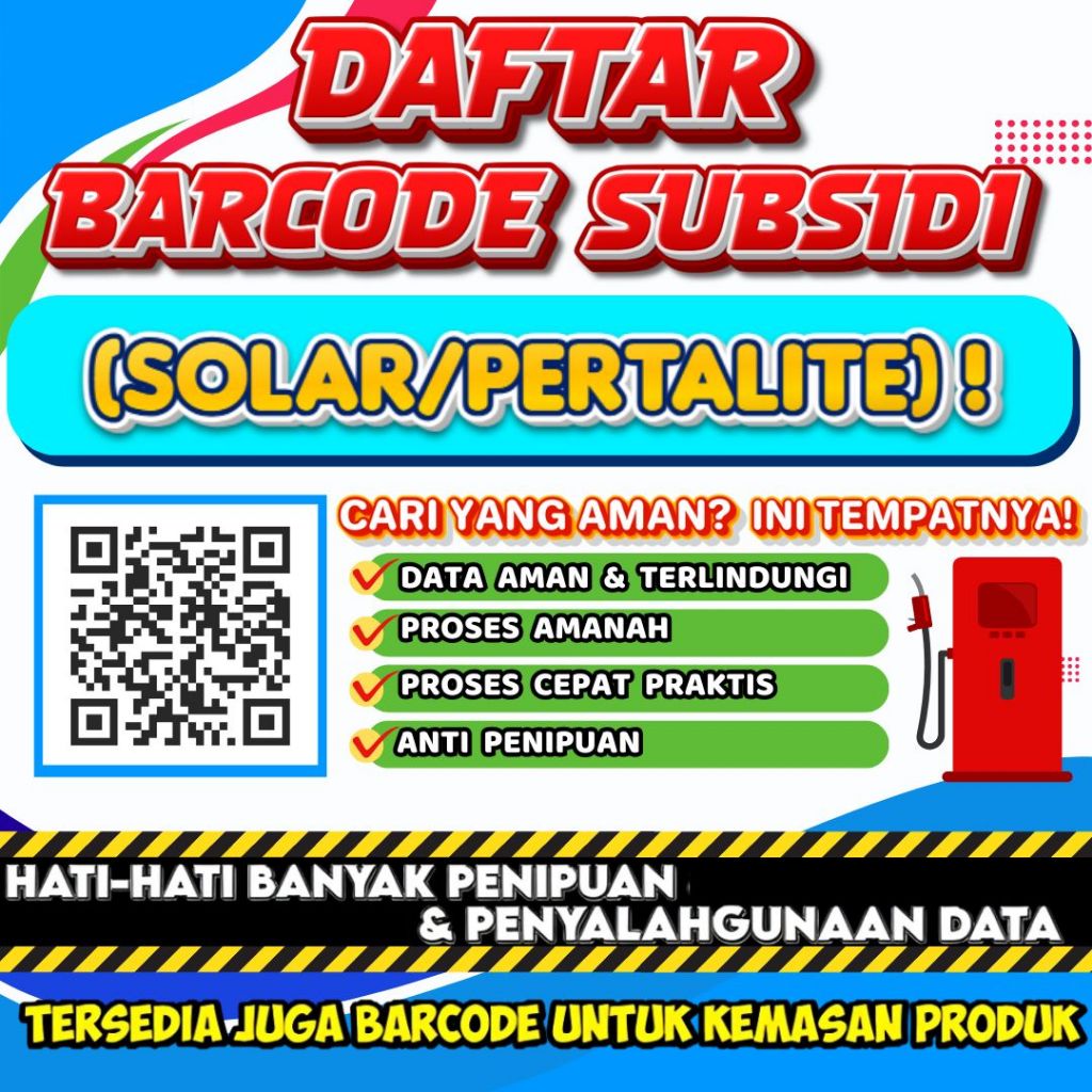 Barcode Subsidi Solar Pertalite Mobil - Jasa Daftar Barcode Resmi Bisa Untuk Semua Mobil | Data Dija