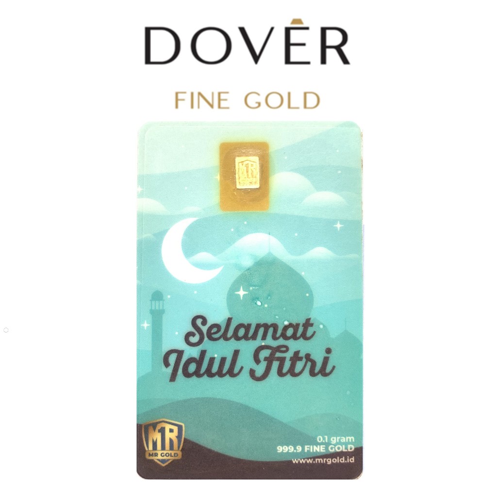 Logam Mulia MR Gold 0,1 0.1 gr gram Press Emas LM Gift Series Idul Fitri Lebaran
