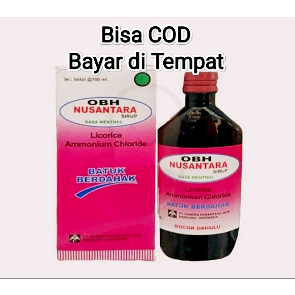 OBH NUSANTARA SIRUP 100 ML OBAT BATUK HITAM BERDAHAK
