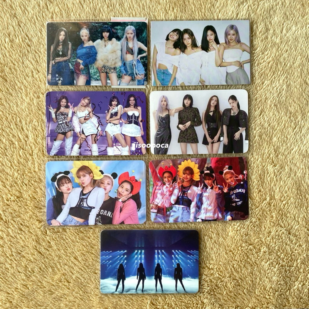 BLACKPINK GROUP PHOTOCARD - jisoo jennie rosé lisa 4+1 the album umg universal music show dvd cd sum