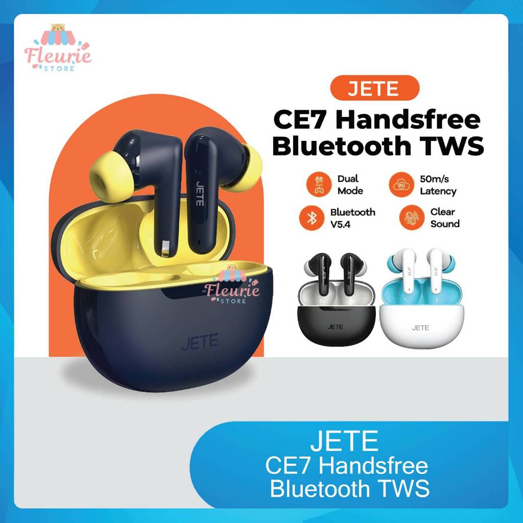 JETE CE7 Handsfree Bluetooth TWS - TWS Bluetooth JETE [Garansi 2 Tahun]