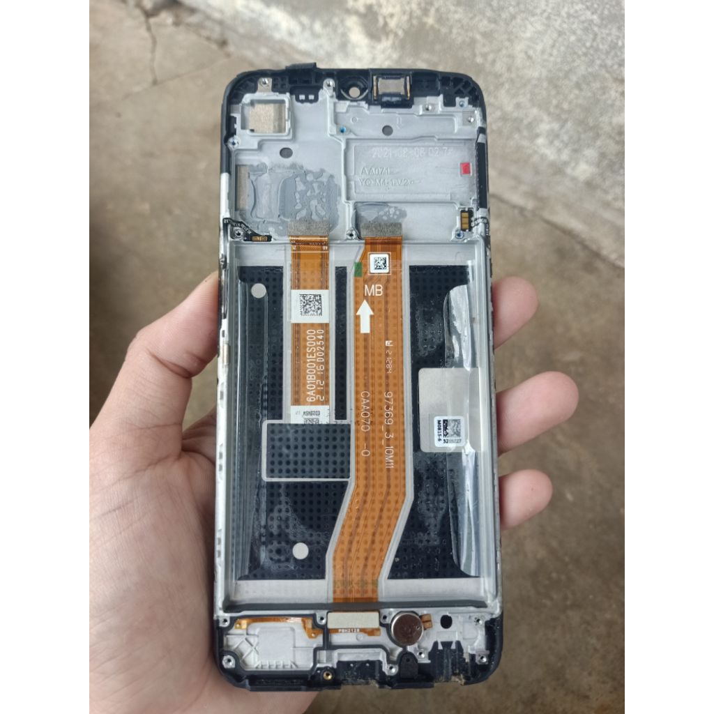 dudukan LCD copotan hp Oppo a16 original