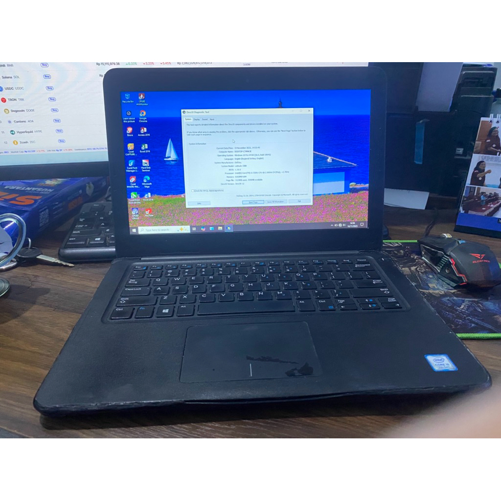 Laptop Dell 3380 intel core i5-7200u Ram8gb SSD 256