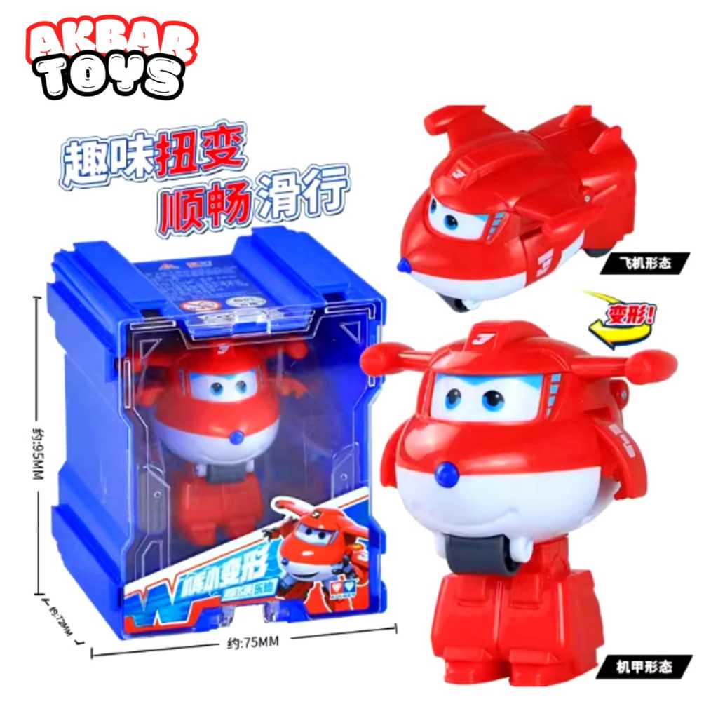 AULDEY Super Wings Transform Bots Mainan Robot Super Wings
