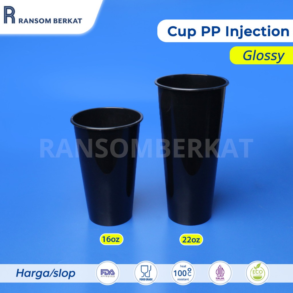 Gelas Plastik Plastic Cup PP Injection Glossy