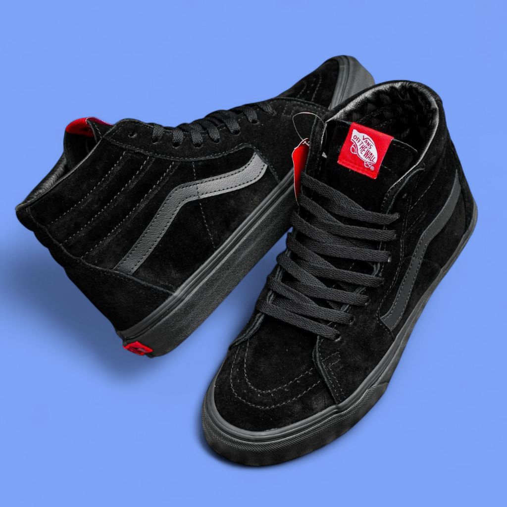 Vans Sk8 Hi Classic Full Black Original100%